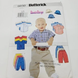 Butterick 6030 Infant Boys Shirt T-shirt Pants Hat Sz L- XL Sewing Pattern - Picture 1 of 3