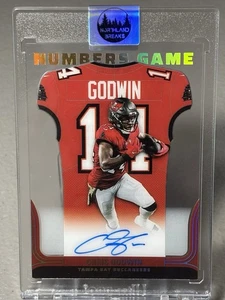 2022 Panini Contenders Numbers Game Chris Godwin Auto On card TB Buccaneers 🔥 - Picture 1 of 2