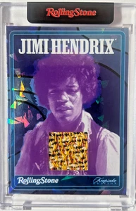 2025 ROLLING STONE KEEPSAKE COLLECTION Jimi Hendrix SP #6/10 BLUE ICE RELIC #72 - Picture 1 of 3