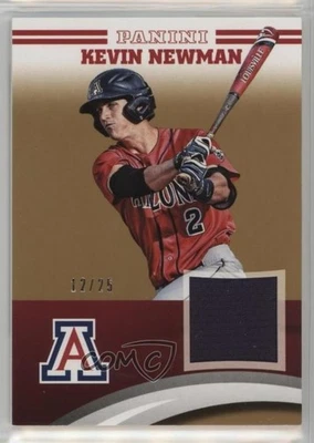 2016 Panini University of Arizona Memorabilia Gold /25 Kevin Newman #KN-UA - Image 1 of 2