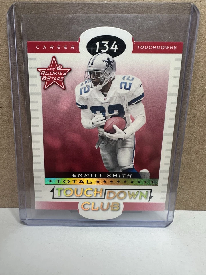 1999 leaf rookies and stars Touchdown club die cuts emmitt smith #TC-8  S#4/60 - Image 1 of 2