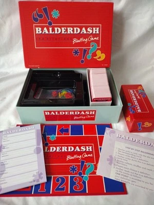 MB Balderdash Bluffing Board Game 1992  Complete and VGC - Image 1 of 4