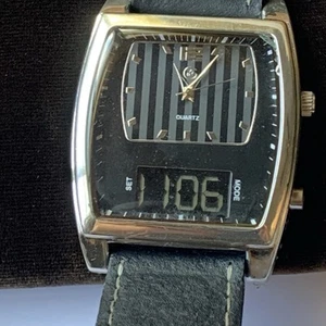 George Herren große Dual Time Tankuhr in Analog und Digitalanzeige - Bild 1 von 19