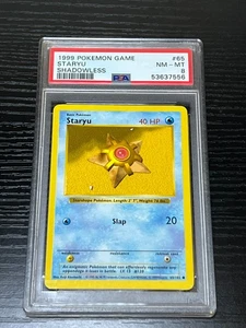 #65 Staryu - SHADOWLESS [Juego base] PSA 8 grado 1999 WOTC - Imagen 1 de 2