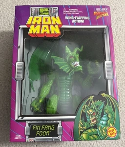 FIN FANG FOOM Wing-Flapping Dragon 1995 ToyBiz Marvel Iron Man Figure New In Box - Picture 1 of 4