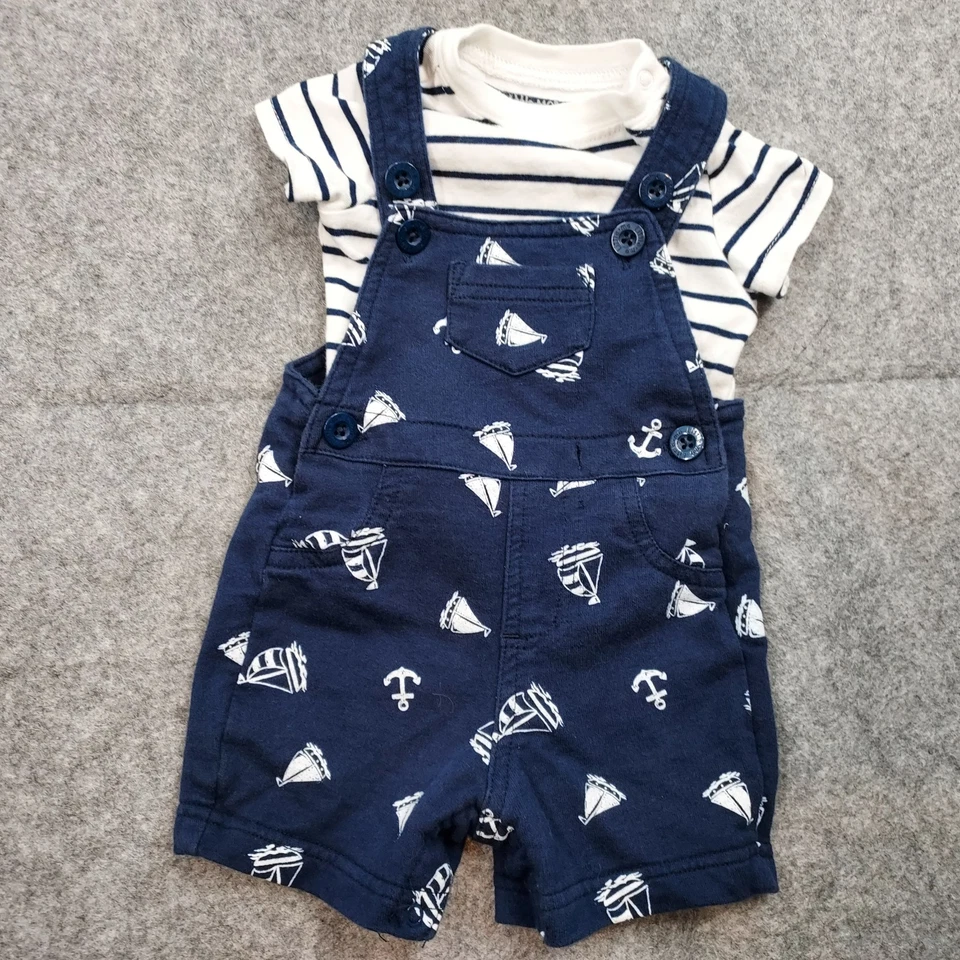 Mono Little Me Traje Niños 3 Meses Náutico Marinero Velero Vacaciones Playa Foto 1 de 4