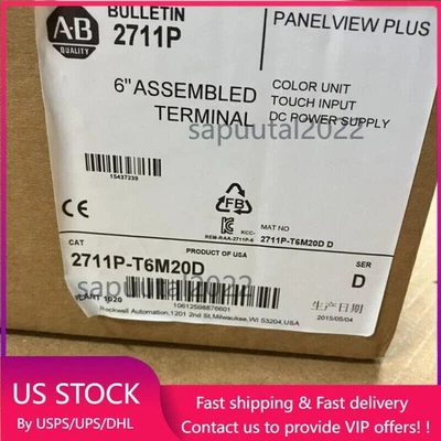 2711P-T6M20D NEW AB Touchpad Touch Screen PanelView Plus 600 US Free Tax - Image 1 of 2