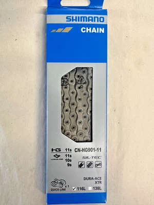 Shimano Dura Ace/XTR CN-HG901-11 Chain, NEW - Image 1 of 3
