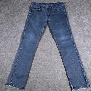 Pantalones de mezclilla Levis 511 para hombre 31x29 azules ajustados rectos tiro medio elásticos lavado oscuro - Imagen 1 de 7
