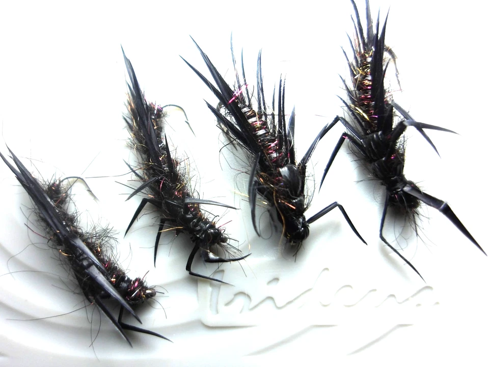 Irideus Timothy's Rochette Leggy Stonefly Steelhead flies Trout fly fishing