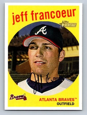 2008 Topps Heritage #165 Jeff Francoeur Atlanta Braves - NM/MT - Image 1 of 2