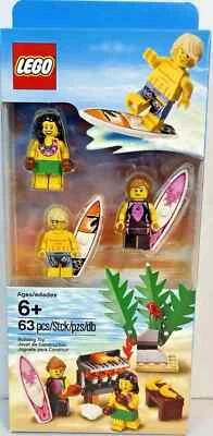 LEGO (850449) Minifiguras: Paquete de Accesorios de Playa Nuevo Sellado Retirado Surf Island Foto 1 de 2
