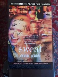 SWEAT on Broadway Cast Signed Poster Window Card - Picture 1 of 7
