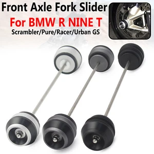 Front Axle Fork Slider For BMW R NINE T/Scrambler/Urban GS Wheel Crash Protector - Picture 1 of 15