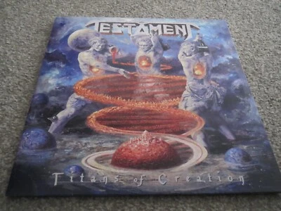 TESTAMENT TITANS OF CREATION-RARE LIMITED EDITION SILVER LP VINYL SLAYER EXODUS  - Image 1 of 4