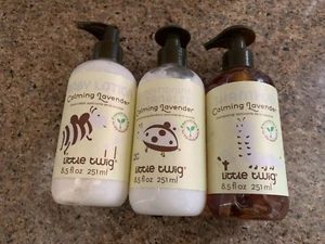 3 Little Twig Calming Lavender Baby Lotion, Shampoo, Conditioner 8.5 oz Each - Picture 1 of 4