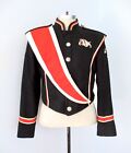 Vtg 70s Black Orange Bulldogs Band Uniform Jacket Coat Stanbury Drum Major 40