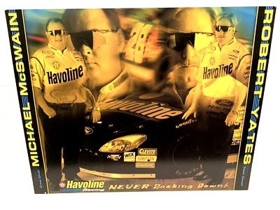 Tarjeta postal Havoline Racing Robert Yates 2002 #28-McSwain-Doug Yates-Rudd NASCAR Foto 1 de 2
