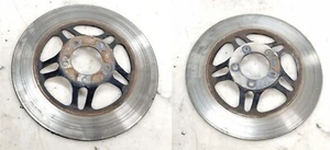 1981 81 Honda CB750 C Custom Front Brake Rotors Left & Right Pair - Foto 1 di 10