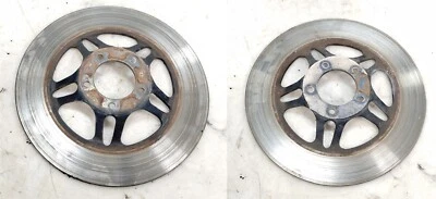 1981 81 Honda CB750 C Custom Front Brake Rotors Left & Right Pair - Image 1 of 4