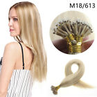 14"-24" Nano Ring Tip Micro Bead Double Drawn Remy Human Hair Extensions 50S 1G