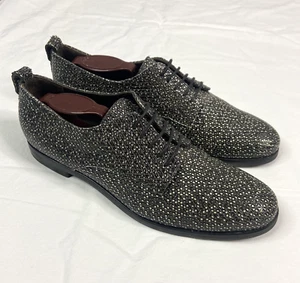 AGL Attilio Giusti Leombruni Black White Leather Oxford Shoes Womens Size US 9 - Picture 1 of 10