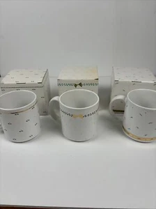 Vtg Michel And Company Christmas Mugs Vintage 80s Coffee Mug (3) Assorted NOS - Picture 1 of 10