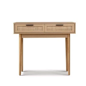 NNEDSZ Rattan Console Table Drawer Storage Hallway Tables Drawers - Picture 1 of 8