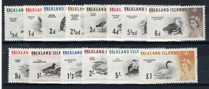 Isole Falkland 1960-66 valori a £1 (meno 10s) SG 193-207 (meno SG 206) MH - Foto 1 di 1