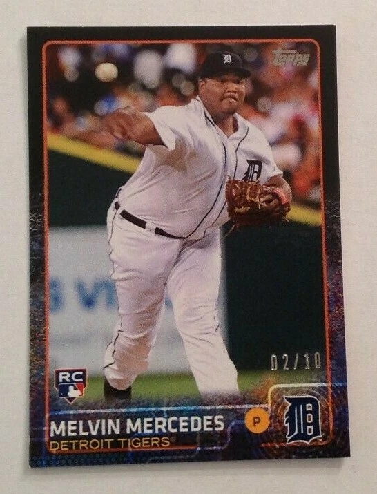 2015 Topps MINI Online Exclusive MELVIN MERCEDES BLACK RC #02/10 Tigers #484 - Image 1 of 1