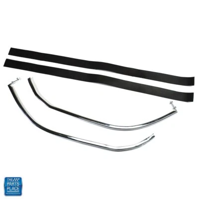1962-1963 Chevy II Nova Quarter Glass Upper Window Frame Convertible Pair - Image 1 of 2