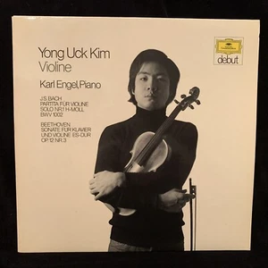 YONG UCK KIM violin DEBUT - BACH Solo Partita 1 & BEETHOVEN Sonata - DG ST LP - Picture 1 of 4