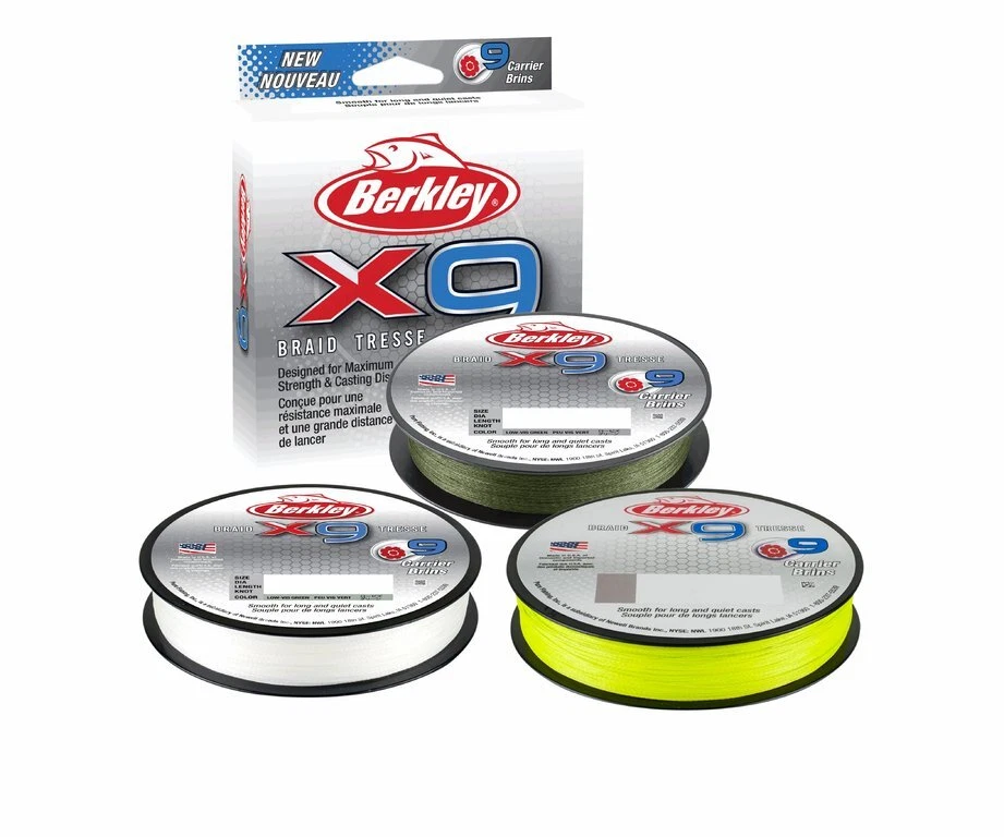(0,12 €/m) Berkley X9 Braid 9-fach geflochtene Schnur 150m/300m Angelschnur - Bild 1 von 1