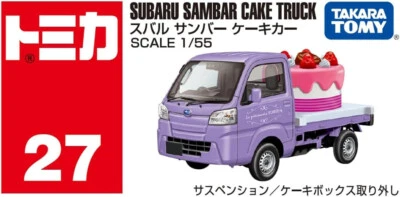 Camión para pasteles Takara Tomy Tomica No.27 Subaru Sambar 1/55 Foto 1 de 4