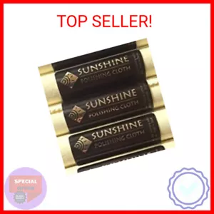 Sunshine 5 Polishing Cloths Jewelry Cleaner Tube Silver Brass Gold Copper - Picture 1 of 2