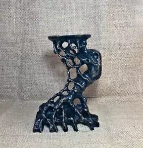 Wooden Stand with Padauk, handmade sculpture, core wood, root shape, 7.5" x 5.5" - Picture 1 of 10