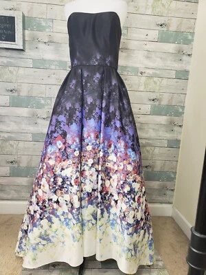 Betsy Adam Floral Formal Dress Size 8 - Image 1 of 4