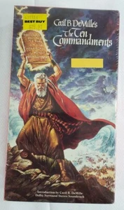 The Ten Commandments (2-VHS Set, 1998) New Sealed Rare Charlton Heston - Bild 1 von 4