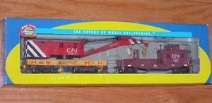 HO ATHEARN 75387 200 TON CRANE & TENDER CANADIAN NATIONAL CN WEATHERED - Picture 1 of 3