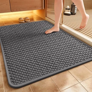 Natural Cotton Bathroom Rug, 24x36 in Quick-Dry Bath Mat, Absorbent Bathroom ... - Picture 1 of 7
