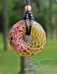 Golden Ratio Torus Vortex Energy Pendant Spinel•Peridot•Herkimer Diamond ⚡️528Hz - Picture 1 of 3