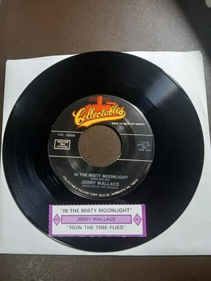 JERRY WALLACE In The Misty Moonlight / How The Time Flies 45 Record w/Titlestrip - Image 1 of 2