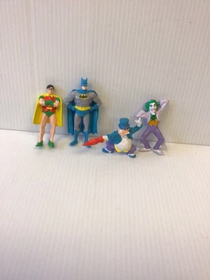 Lote De 4 Figuras De Acción De Colección 1989 Applause DC Batman Personajes 2.75" PVC Foto 1 de 4