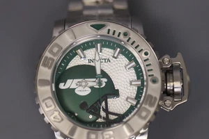 Invicta Men's 58mm 33028 NFL New York Jets Automatic 3 Hand White Dial Watch - Picture 1 of 6