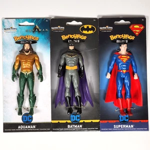 The Noble Collection Toys Lot - Bendyfigs Minis - DC Comics Action Figures New! - Picture 1 of 5