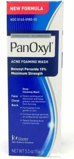 PanOxyl Benzoyl Peroxide 10 Foaming Acne Wash - 156g