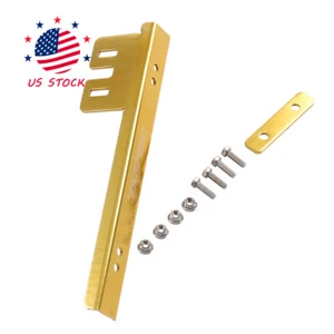 Universal Aluminum Front Bumper License Plate Mount Relocate Bracket Gold JDM - Picture 1 of 12