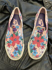 Nike TOKI PInk Blue Aloha Floral Canvas Slip-on Shoes Sneakers SZ 9  724769-605
