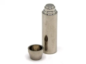 Dolls House Miniature 1/12th Silver Metal Thermos Flask with Removable Lid OA49N - Picture 1 of 1