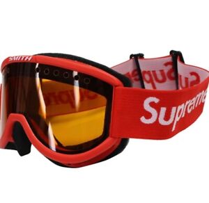 New FW15 Supreme x Smith Cariboo Otg Ski Google Red goggles hand built in USA